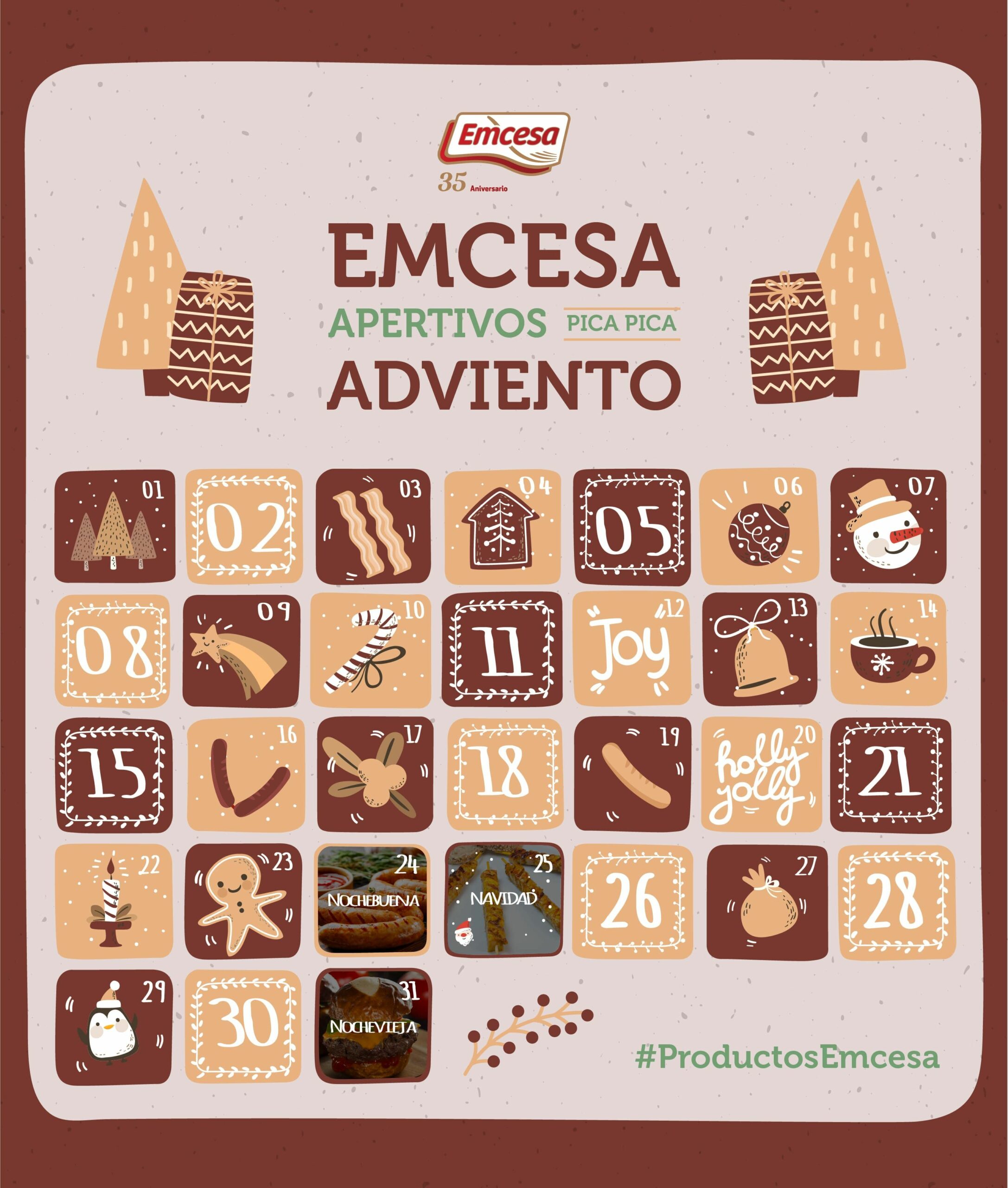 Emcesa propone sus aperitivos ‘pica pica’ de Adviento