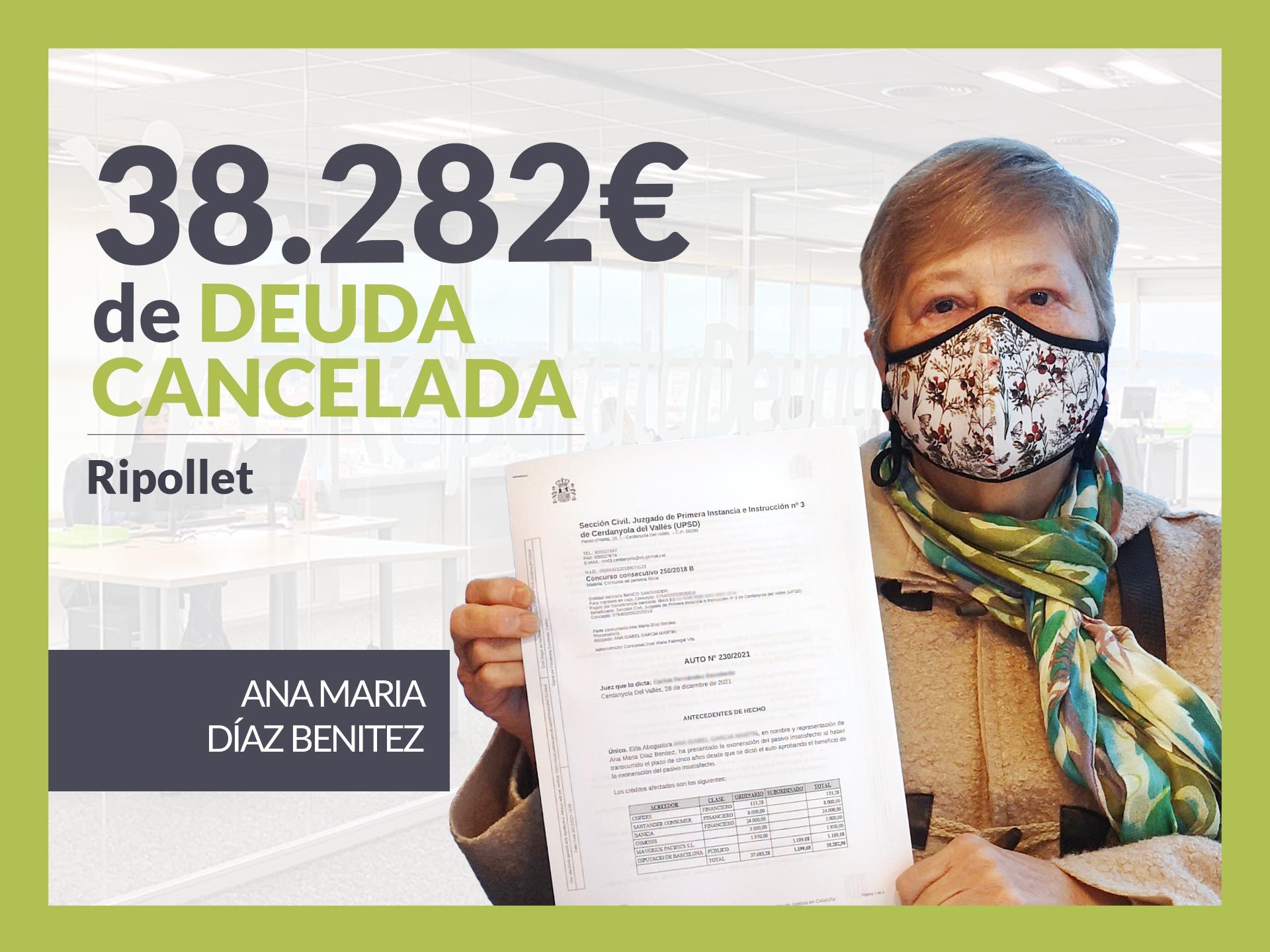 Repara tu Deuda Abogados cancela 38.282 € en Ripollet (Barcelona) con la Ley de Segunda Oportunidad