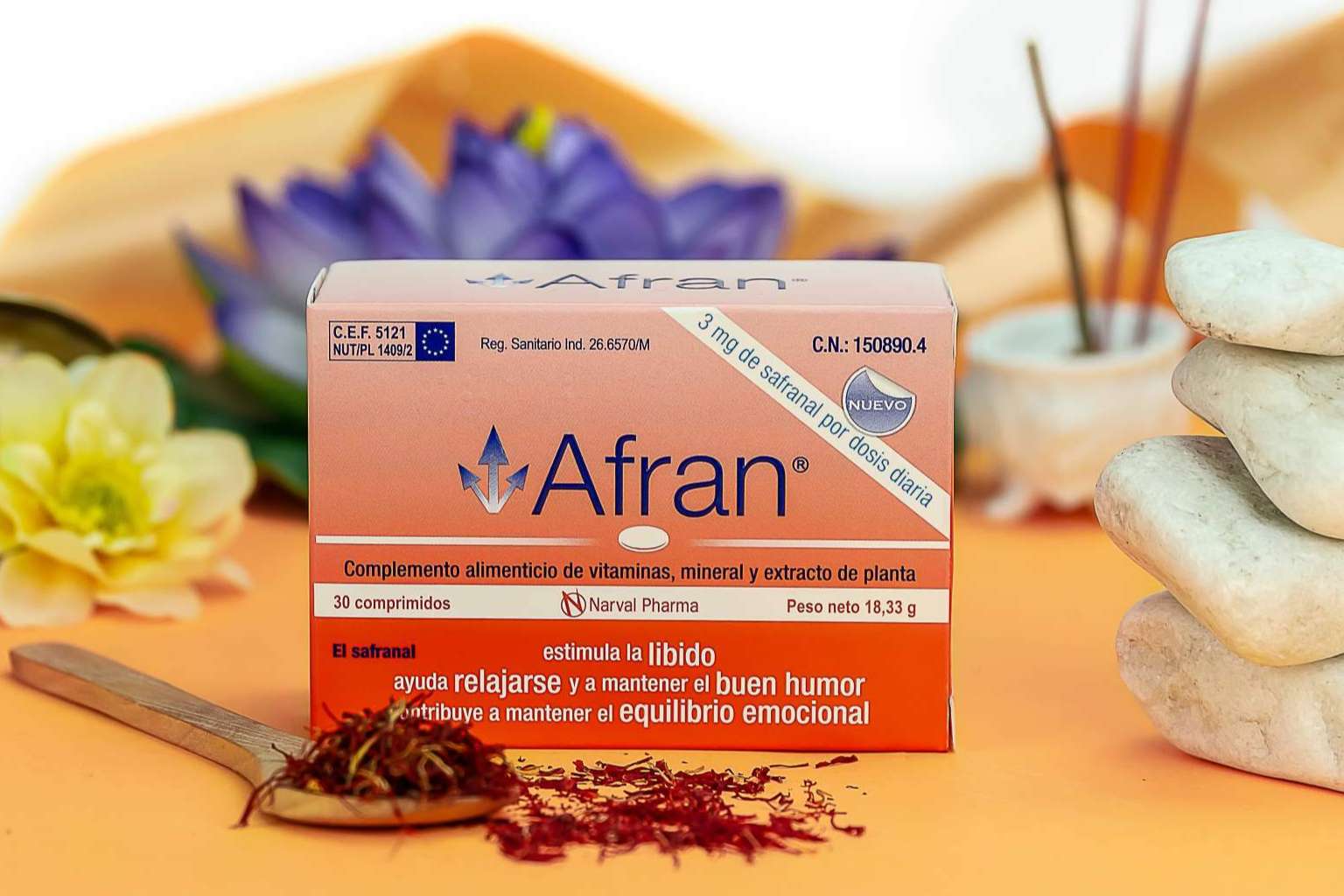 Afran de Naraval Pharma ayuda a la estabilidad emocional y al buen humor, gracias al azafrán