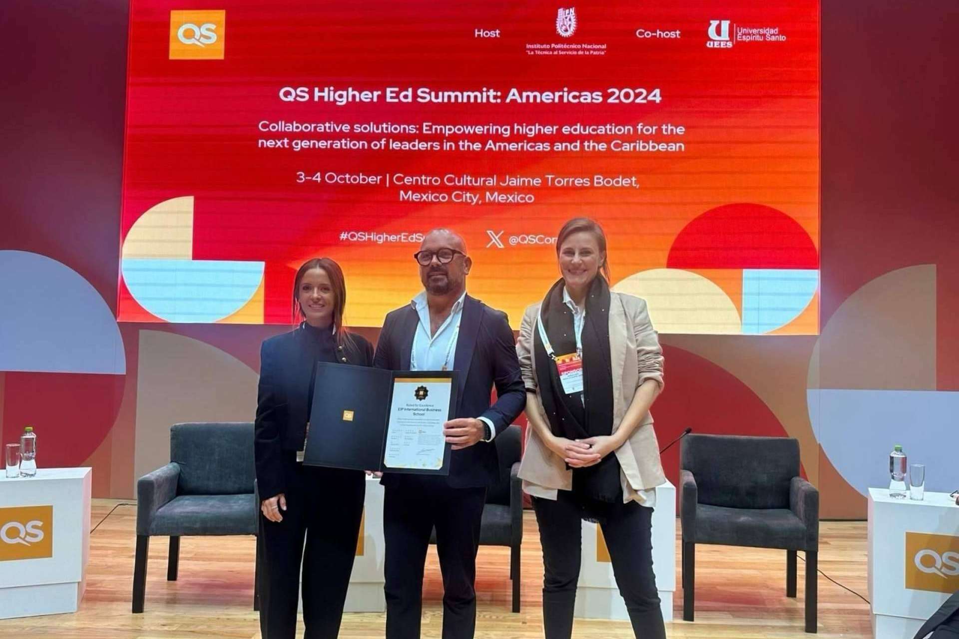 EIP recibe un premio internacional por su excelencia académica. Entrevista con su rector, Juan Jaén