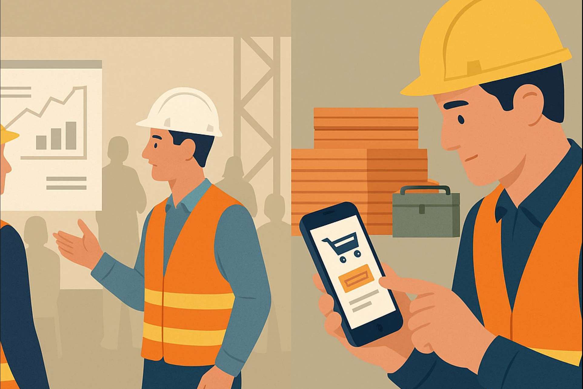 La asignatura pendiente del sector construcción; digitalizar su canal comercial B2B