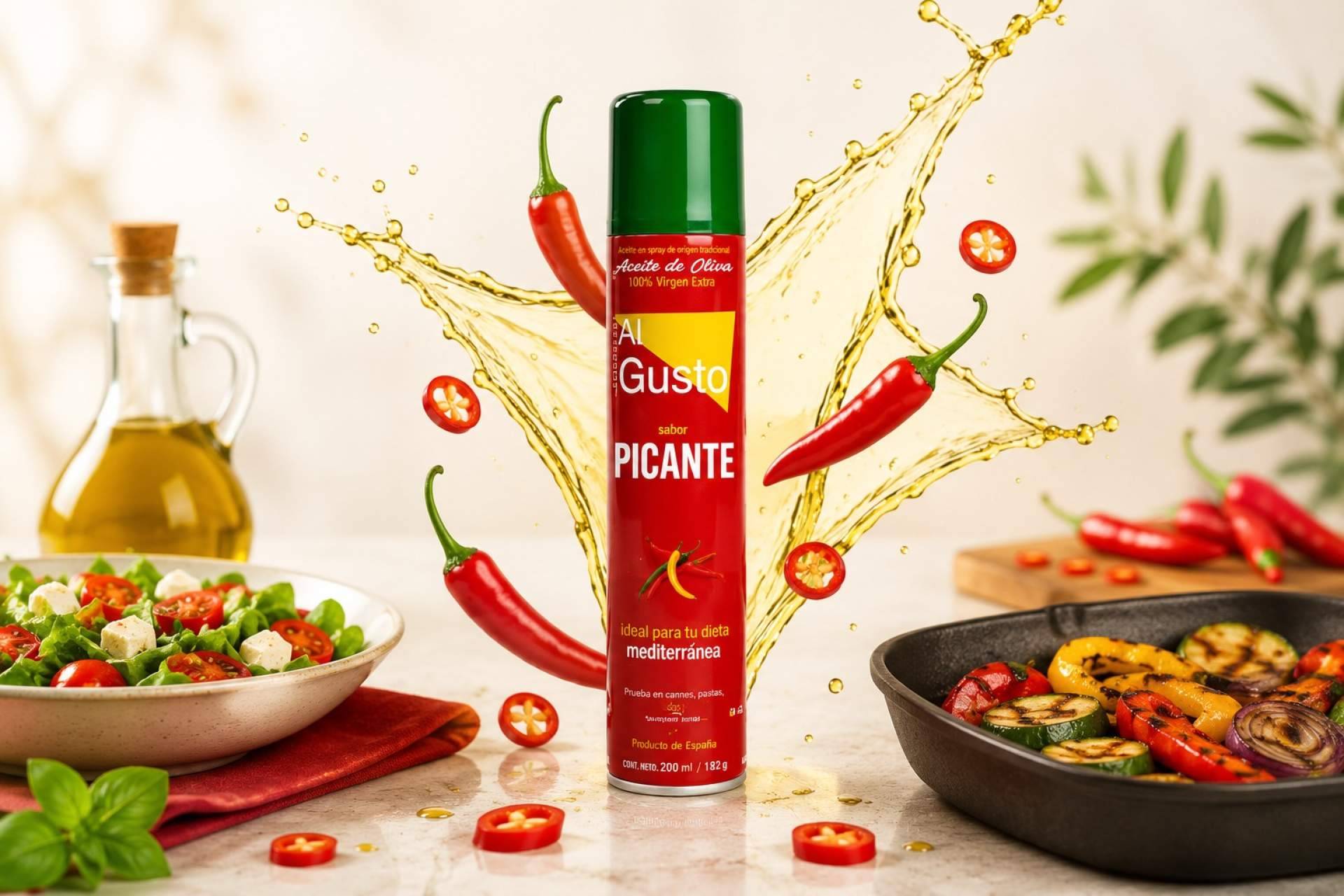 Aceite de oliva en aerosol; utilidad en la cocina y opciones de compra