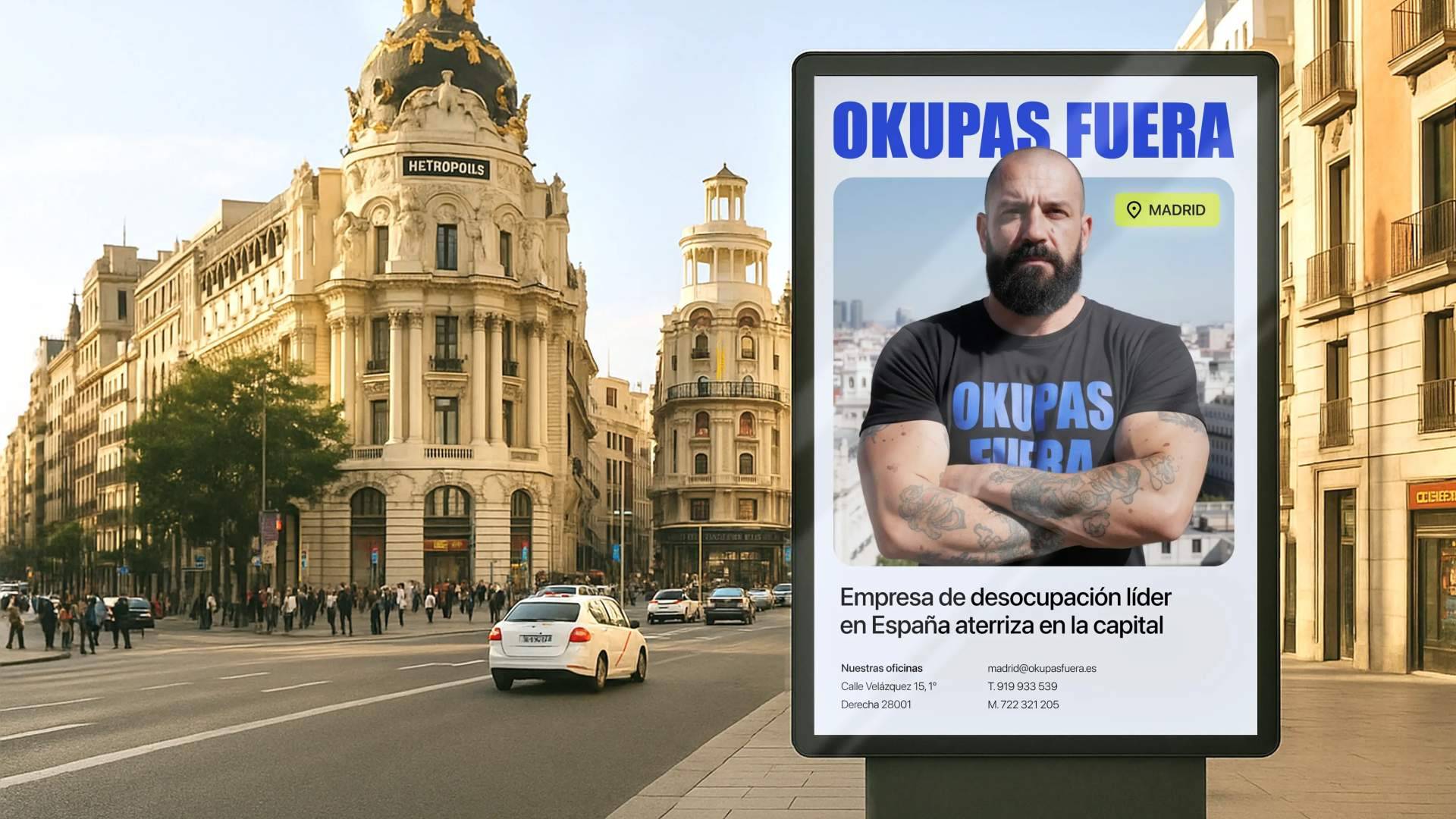 'Okupas Fuera', la empresa de desokupación líder en Barcelona, llega a Madrid