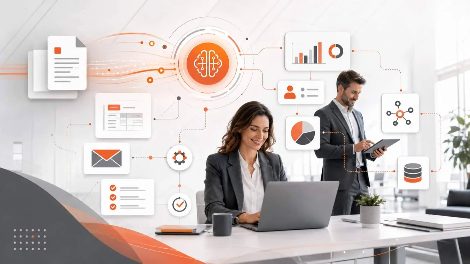 La automatización empresarial con inteligencia artificial transforma la gestión de las tareas administrativas