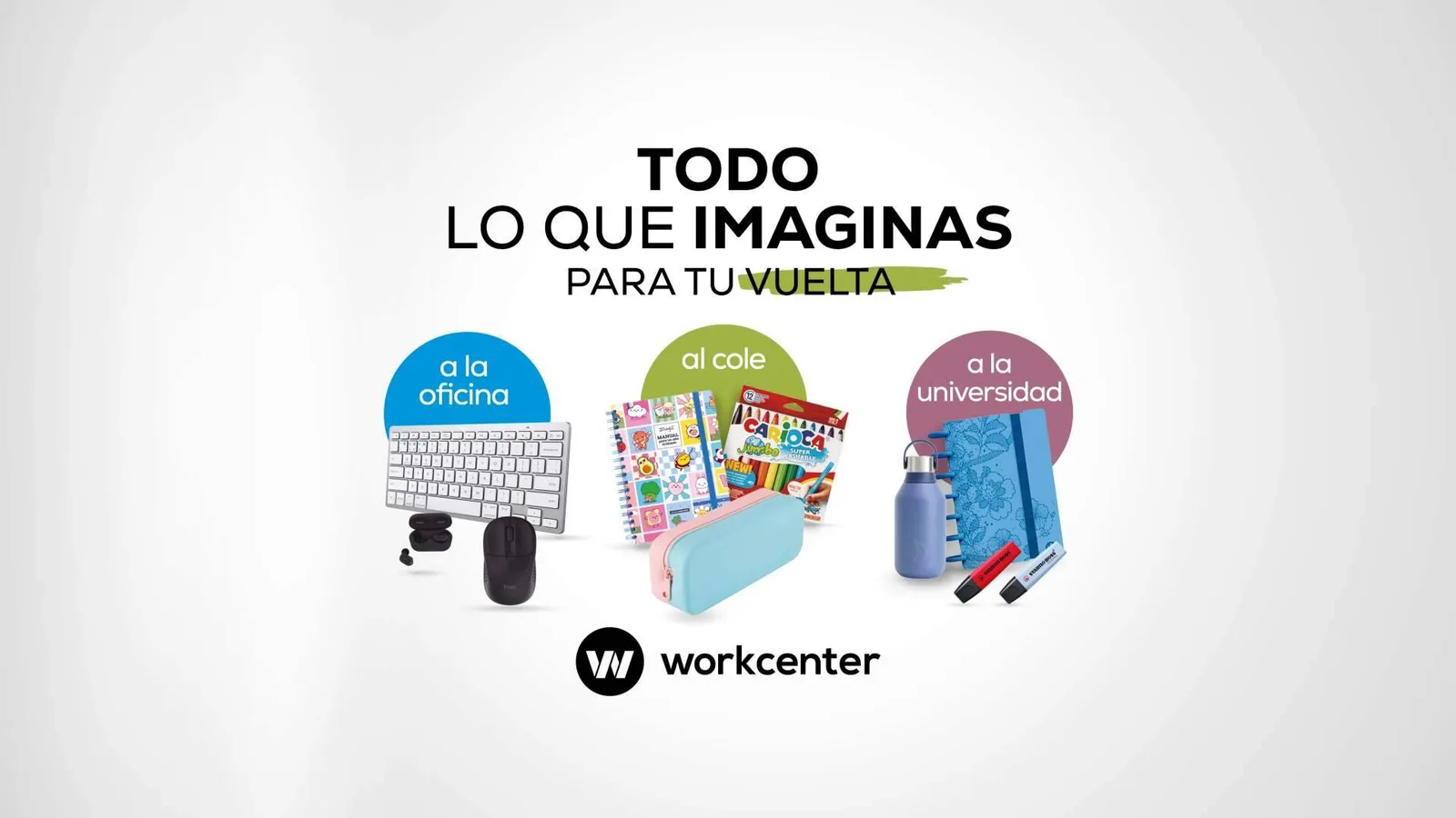 Workcenter presenta su campaña Vuelta al Cole 2026 con tecnología, papelería y material escolar para todos los perfiles